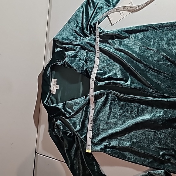 Pink Rose x Dry Goods Evergreen Velour Long Sleeves Cardigan Jacket XS NWT - Picture 10 of 16